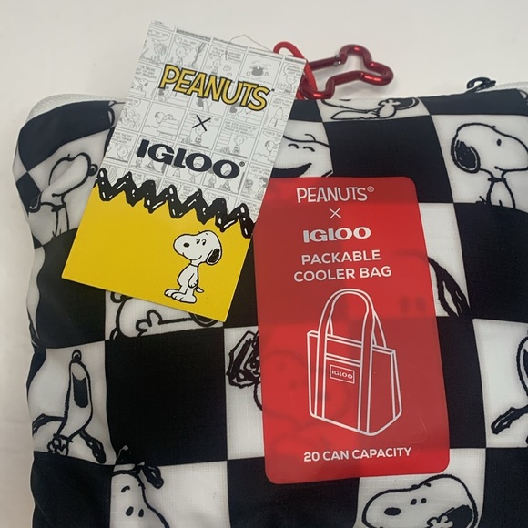 Peanuts Snoopy x Igloo Insulated Packable Tote Bag New - Picture 5 of 8